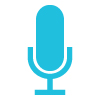 A microphone icon representing Language USA's multilingual audio services.
